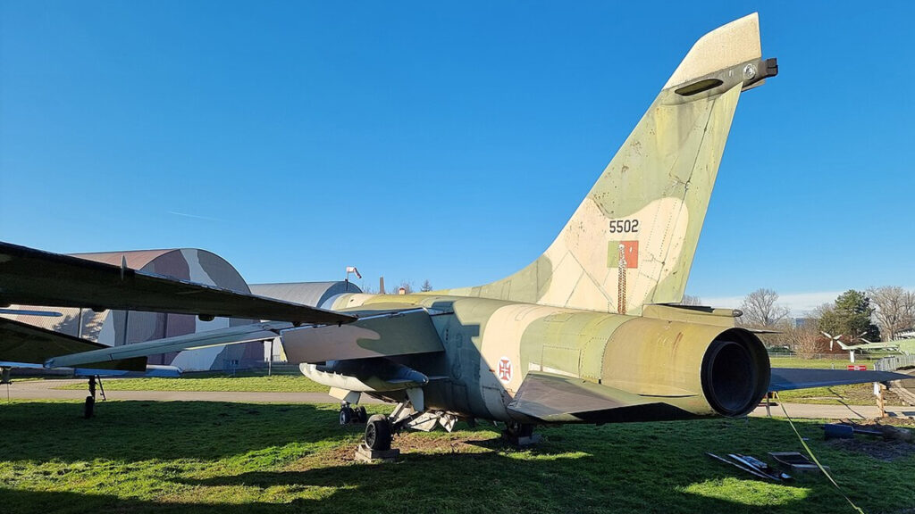 A-7 Corsair II rear view