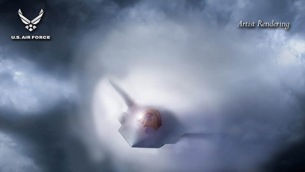 Boeing’s F-47 in flight