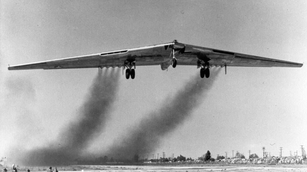 Northrop YB-49 in flight