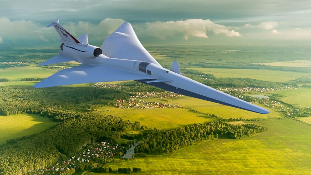 X-59 in flight
