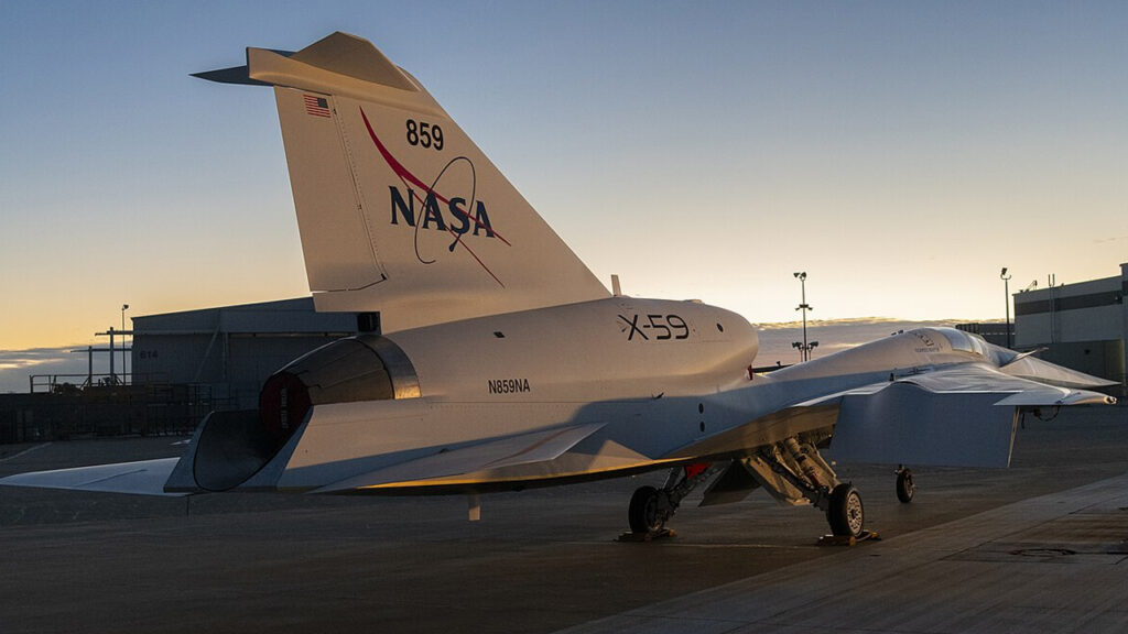 X-59 rear view