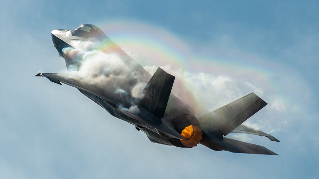 f-35 in sky