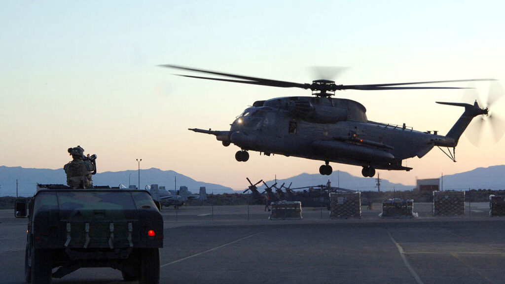 helicopter in flight