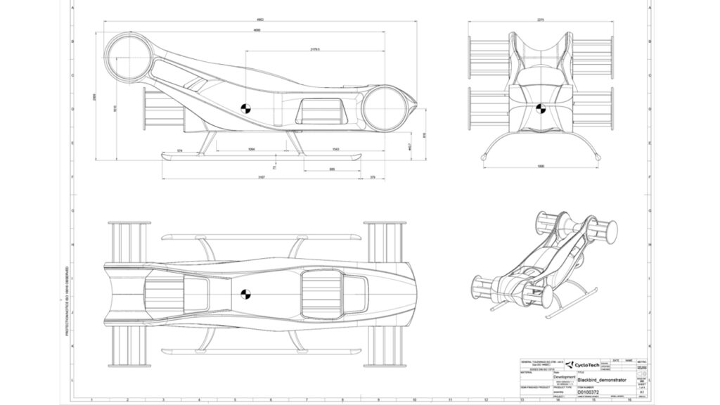 CycloTech’s BlackBird eVTOL blueprint