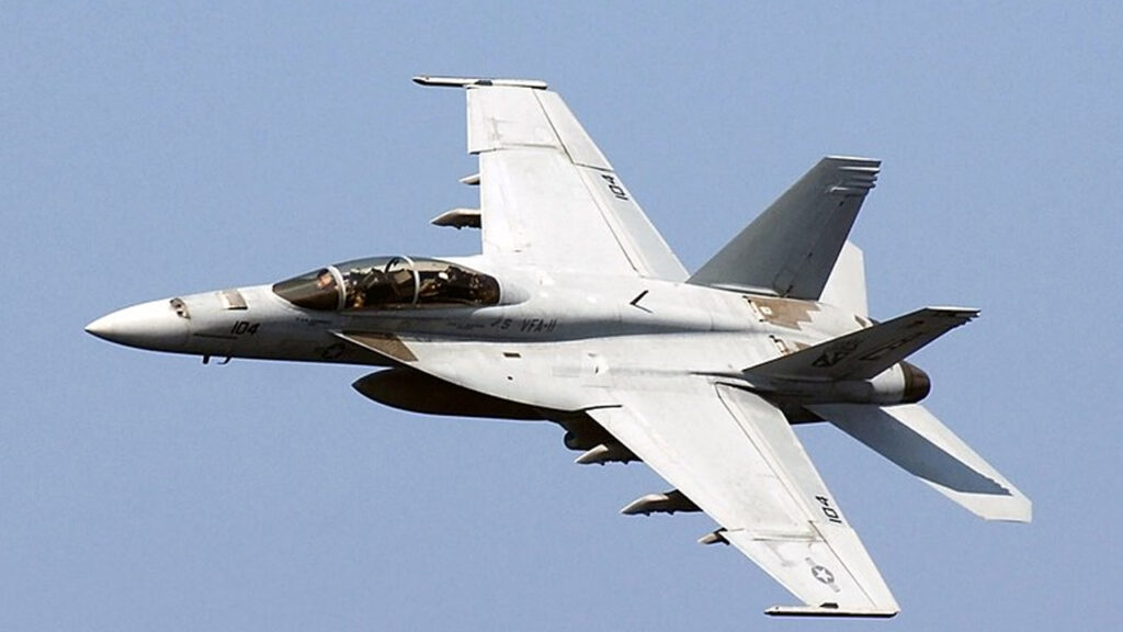 F A-18 Super Hornet in flight