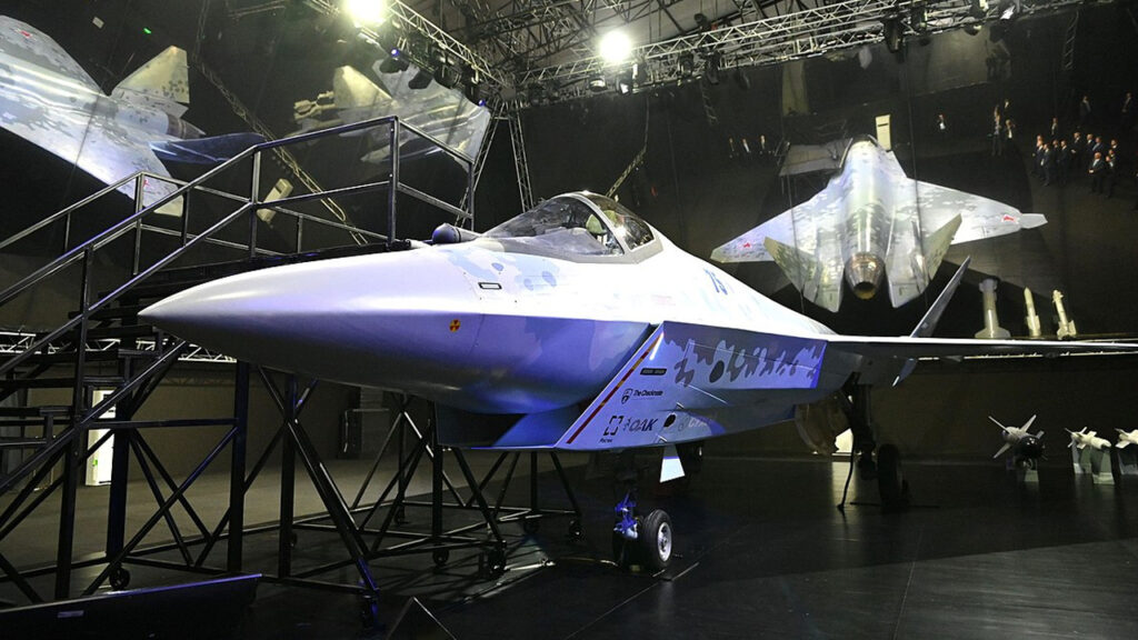 su-75 on display