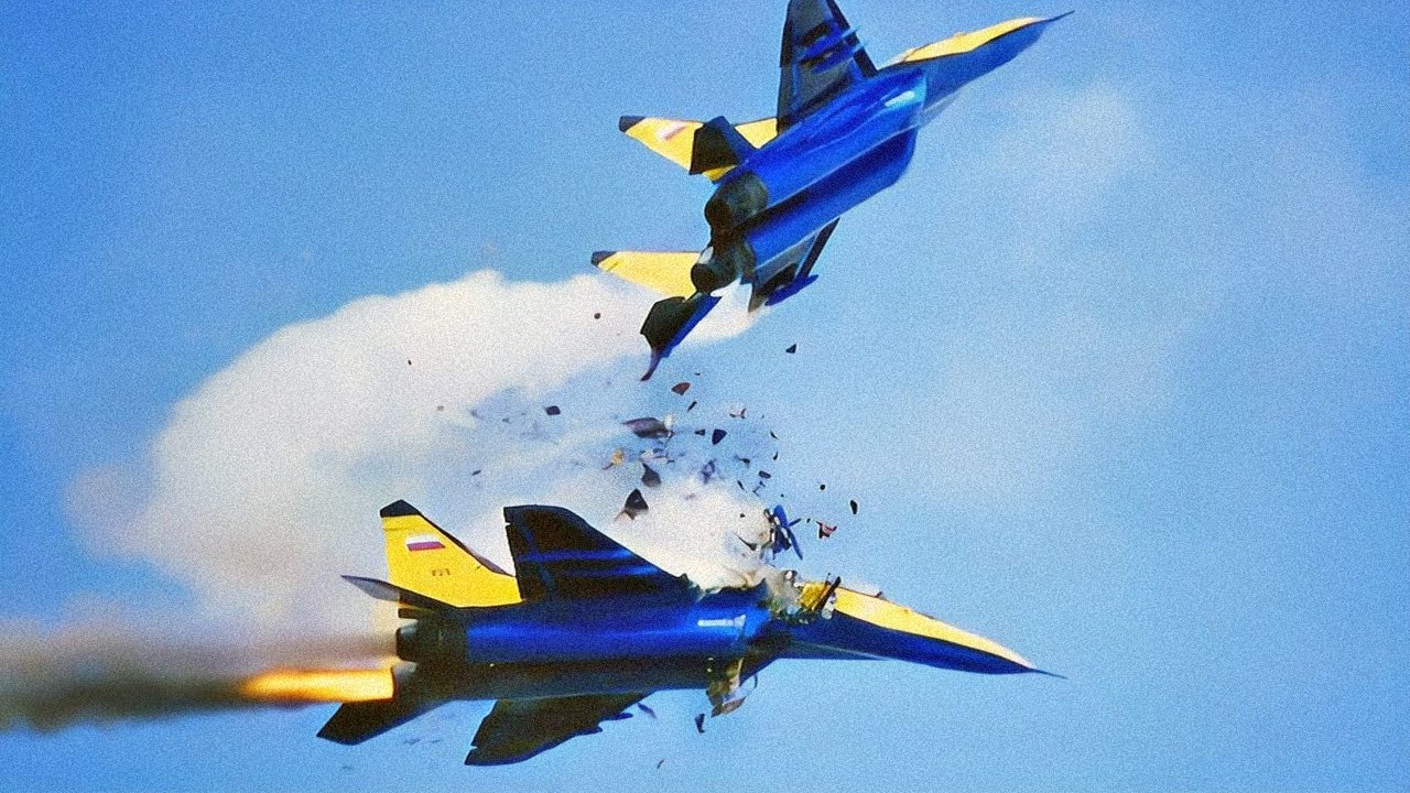 That Time a MiG-29 Was Literally Cut in Half Mid-Air at the World's Biggest Airshow