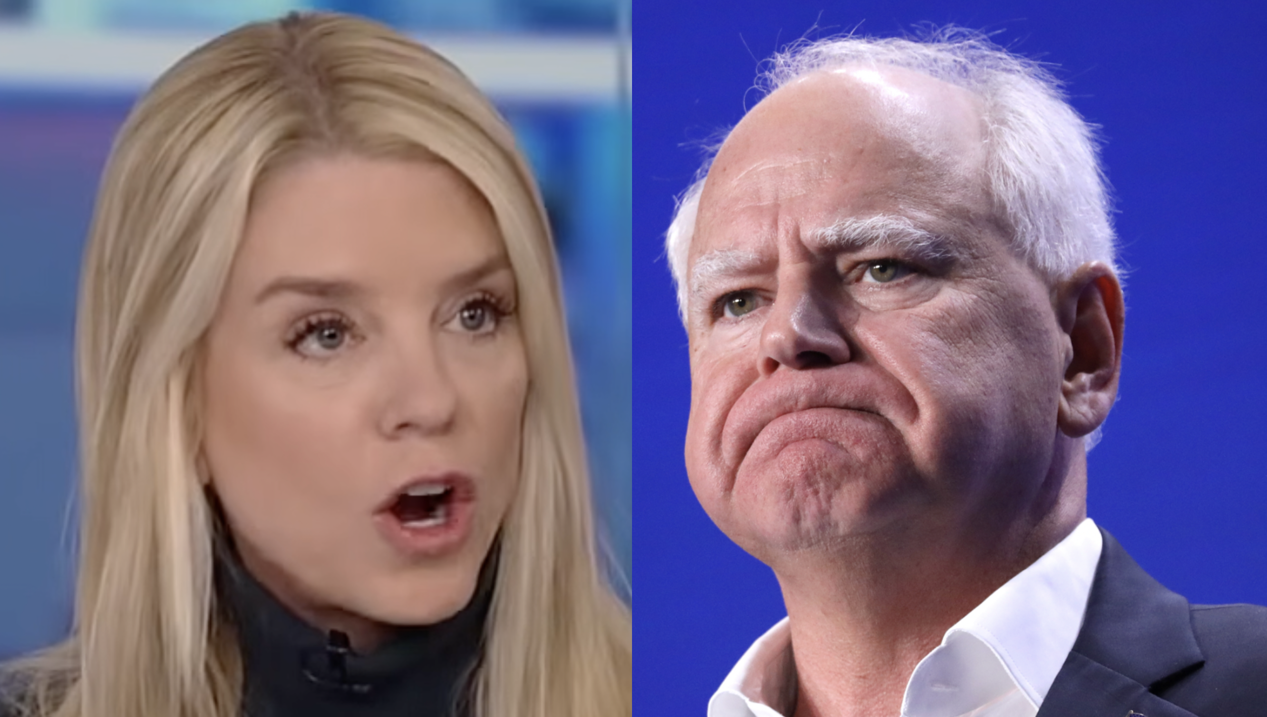 Pam Bondi Demands Walz “Better Support President Trump And The Men And Women In Law Enforcement — We Sent Tim Walz A VERY Strong Letter Today”