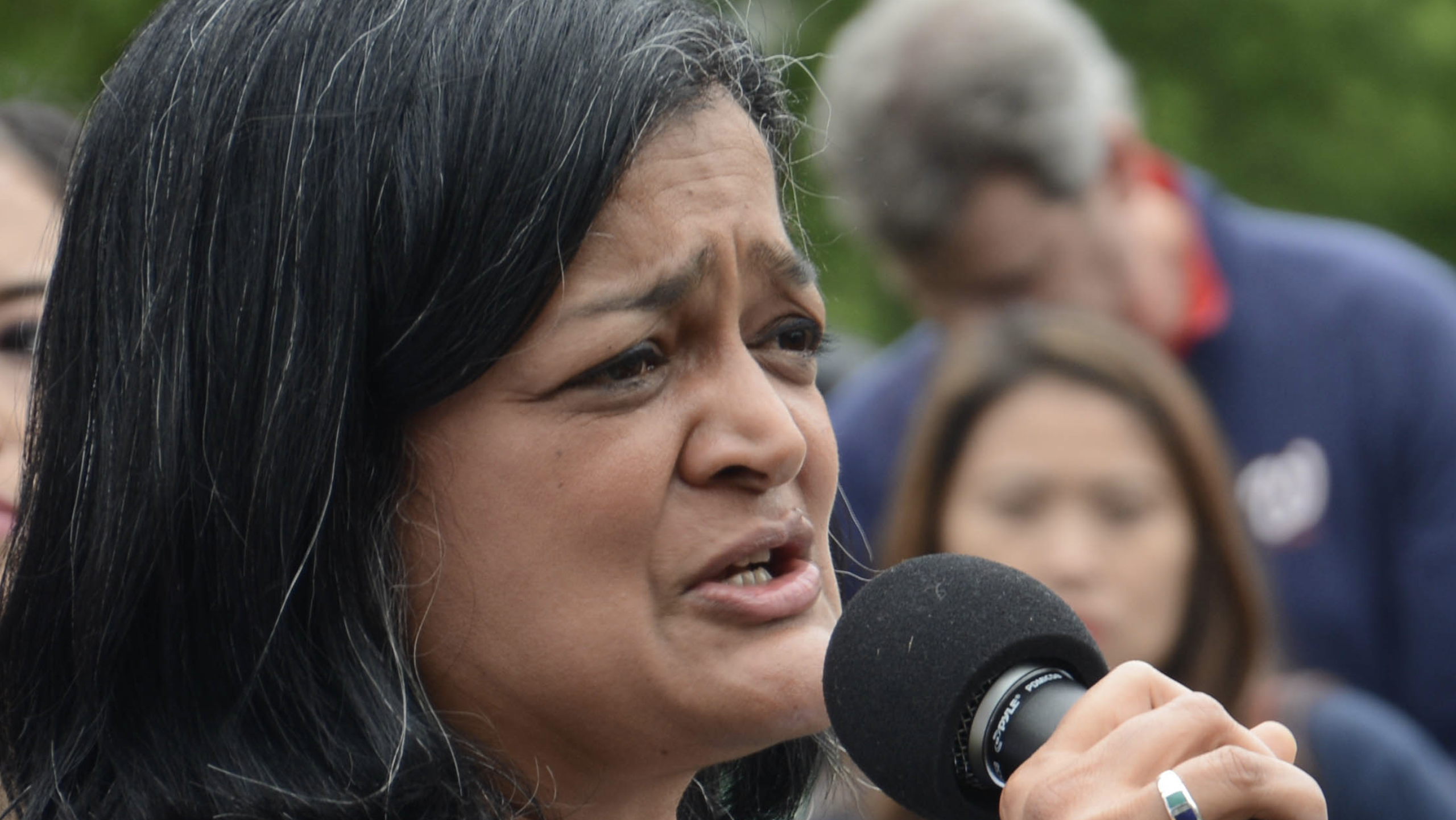 “The Trump Administration Is Spending More Time Investigating the People Who Are Reading the Epstein Files Than the People Who Are Implicated in the Epstein Files,” Rep. Jayapal Says After Jimmy Kimmel Described a Photograph of Attorney General Bondi’s Folder Labeled “Jayapal Pramila, Search History.” Kimmel Said the Folder Appeared to Show Jayapal’s Searches in the Files